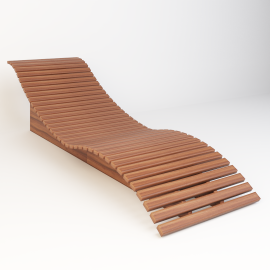 Camastro de madera para 1 persona, modelo terraza.